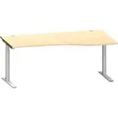 Schäfer Shop bureau MODENA FLEX, aanbouw rechts, esdoorn