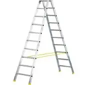 HACA Dubbele trapladder MEHRSI, 10 treden, 15,5 kg