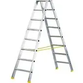 HACA Dubbele trapladder MEHRSI, 8 treden, 12 kg