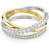 Swarovski Ring 'Hyperbola' goud / zilver
