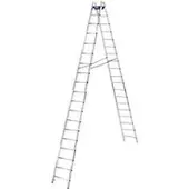Krause Dubbele trapladder, 2 x 18 sporten, + toolbag GRATIS