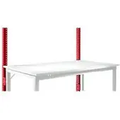 Manuflex Opbouwframe, laag, Basistafel STANDAARD werktafel/werkbank UNIVERSAL/PROFI, robijnrood