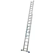 Krause Multifunctionele ladder van aluminium, 2x12 sporten