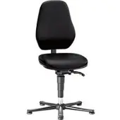 BIMOS Labostoel Basic 9135, met glijders, kunstleer, Stamskin Top zwart