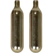 Dresco Co2 patronen 16 gram staal zilver 2-delig