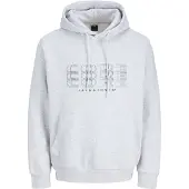 Jack & Jones Sweatshirt 'JCOFUSION' navy / wit gemêleerd