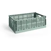 HAY Opbergbox Colour Crate Large Sage Green