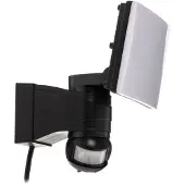 PRIOS Wandlamp buiten met bewegingssensor Avayah, zwart, Aluminium, Modern