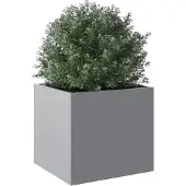 vidaXL Plantenbak 32x30x29 cm gegalvaniseerd staal zilverkleurig