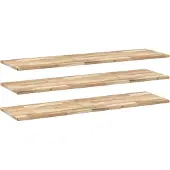 vidaXL Wandschappen 3 st zwevend 160x40x2 cm onbehandeld acaciahout