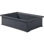Ssi Stapelbak serie 14/6-2H, van PP, ESD-geleidend, inhoud 12 l, zwart