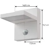 LUCANDE Buitenverlichting , Silvan, Wit, Terras, Aluminium, Modern