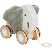 Small Foot - Houten Trekolifant met Knisperende Oren