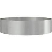 vidaXL Plantenring Zilver 80 x 80 x 20 cm Roestvrij staal