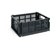 HAY - Colour Crate M Opbergkrat (Antracietgrijs)