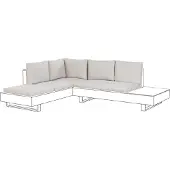 Beliani LANCIANO - Kussenhoezen set - Gebroken wit - Polyester