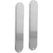 Intersteel deurschilden geheel blind 220x41x8mm ovaal - RVS