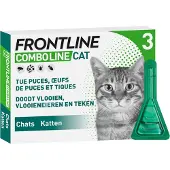 Frontline ComboLine Tegen Vlooien & Teken Voor Katten [kat] [pack Size 3 Stuks] 3 St Pipetten