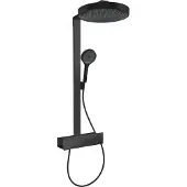 Hansgrohe rainfinity showerpipe 360 1jet met showertablet 350, mat zwart