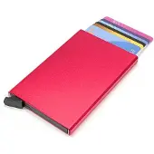 Dstrct Figuretta - Cardholder roze metallic Aluminium | Maat 1
