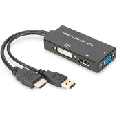 Digitus AK-330403-002-S video kabel adapter 0,2 m HDMI Type A (Standaard) DVI-D Zwart