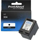 PrintAbout Inktcartridge 304 (N9K06AE) Zwart geschikt voor HP