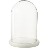 J-Line Decoratieve stolp - glas - wit - medium