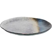 H&h craquelé aardewerk bord - 27 cm plat