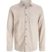 Jack & Jones Overhemd 'JJECLASSIC' beige