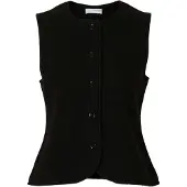 Selected Gebreide bodywarmer 'SLFDARLA' zwart