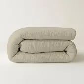 Felman 2-in-1 Mousseline Dekbed - Wasbaar Dekbed - Dekbed Zonder Overtrek - Beige - 140x200cm - Alle seizoenen