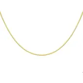The Jewelry Collection Huiscollectie 4004360 Collier Geelgoud Slang Rond 0,9 mm
