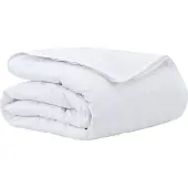 vidaXL 2-in-1 Dekbedovertrek Wit 155 x 220 cm Veer