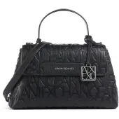 Armani Exchange Handtas 'LIZ PEBBLE' zwart / zilver