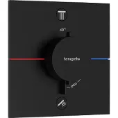 Hansgrohe showerselect comfort e thermostaat inbouw voor 2 functies met geïntergreerde zekerheidscombinatie volgens en1717, mat zwart