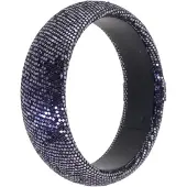 Behave – Armband – Antraciet Grijs – Brede Bangle – Glitter – Nikkelvrij