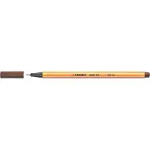Stabilo point 88 - Premium Fineliner - Fine 0,4 mm – Bruin– Doos 10 stuks