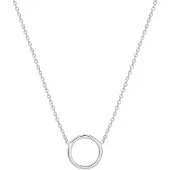 GLAMS ketting rondje 1,3 mm 41 + 5 cm - Zilver