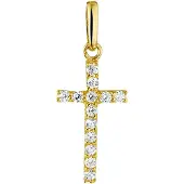 Marie-Celeste Marie Celeste hanger kruis zirkonia - Goud