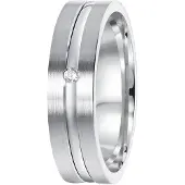 Lucardi Ring zilver / transparant