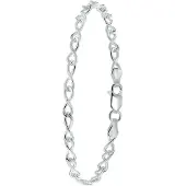 Lucardi Armband 'Basic' zilver