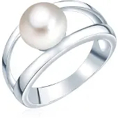 Valero Pearls Parel ring Sterling zilver Gekweekte zoetwaterparels wit