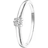 Lucardi Zilveren ring met Swarovski Zirconia