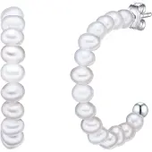Valero Pearls Oorbellen zilver / parelwit