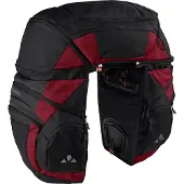 Vaude Karakorum Pro - 3-delige Achterfietstassenset - 68 l - Zwart/Rood