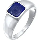 KUZZOI Ring donkerblauw / zilver