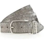 B.belt Riem donkerbeige / zilver