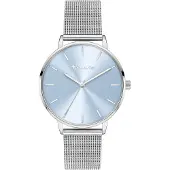 Tamaris Analoog horloge lichtblauw / zilver