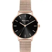 Tamaris Analoog horloge rose-goud / zwart