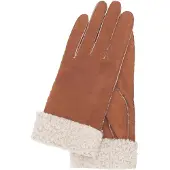 Kessler Vingerhandschoenen 'Edda' karamel / natuurwit